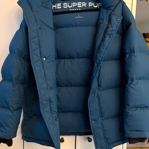 Aritzia Peacock Blue/Teal SuperPuff Jacket